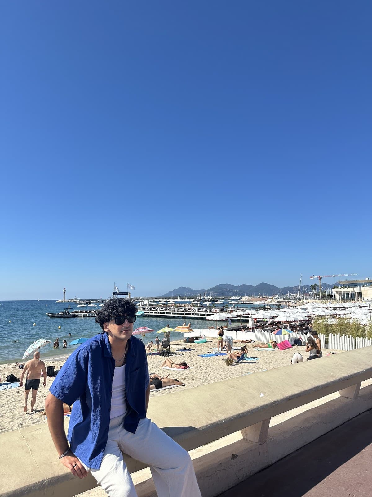 At the beach in the south of France