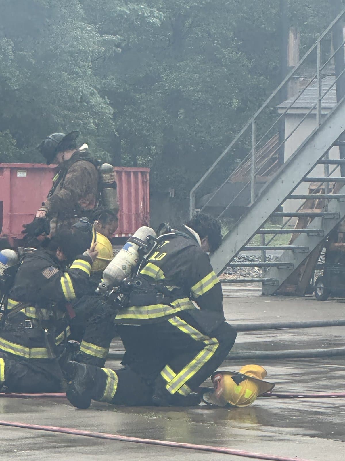 Fire academy training exercise